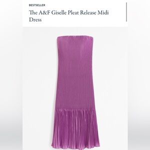 Abercrombie Giselle Pleat Release Midi Dress